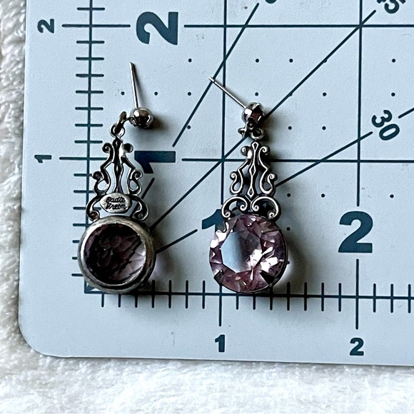 Sadie Green |Vintage| Light Amethyst Austrian Crystal Victorian Filigree Design - Picture 6 of 6